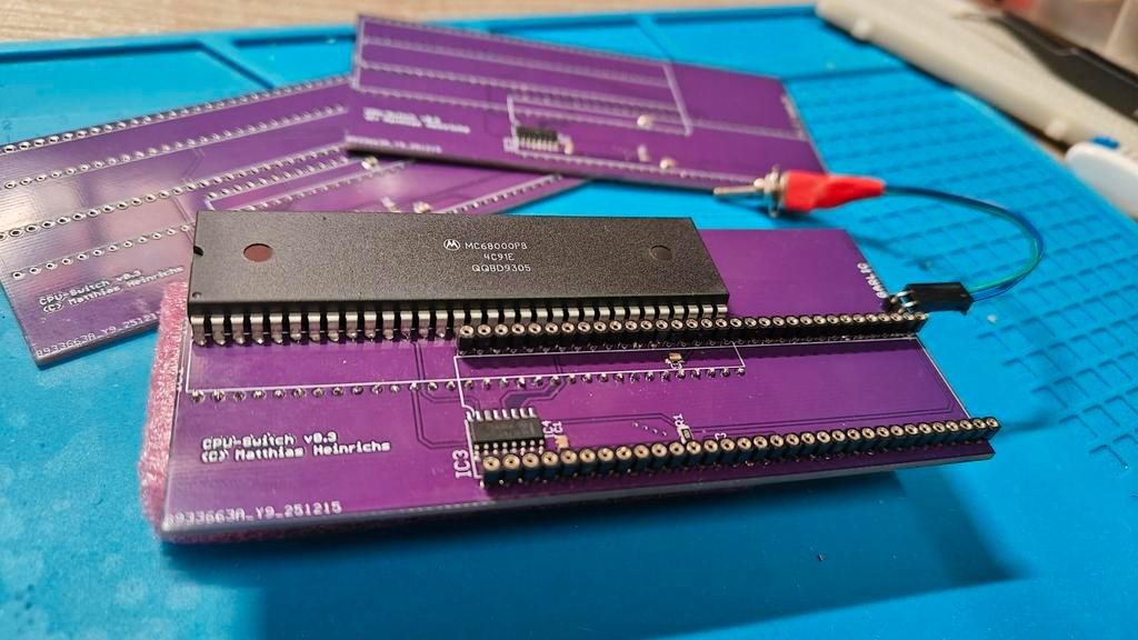 Amiga 500 CPU Switch (Garlic) - CPU Wisselaar