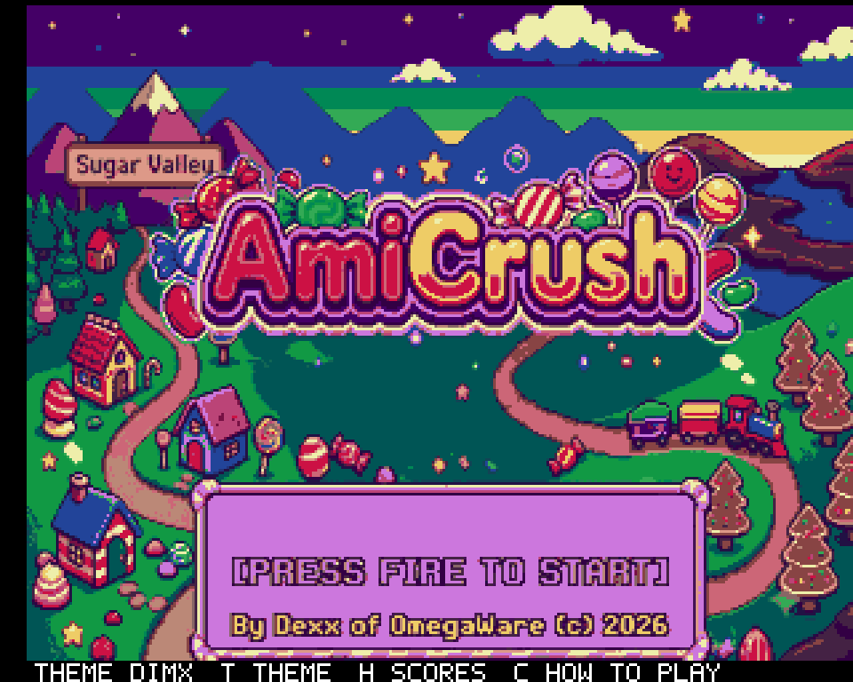 AmiCrush / Build Log, Writing Candy Crush for the Amiga 500 in Bare-Metal C