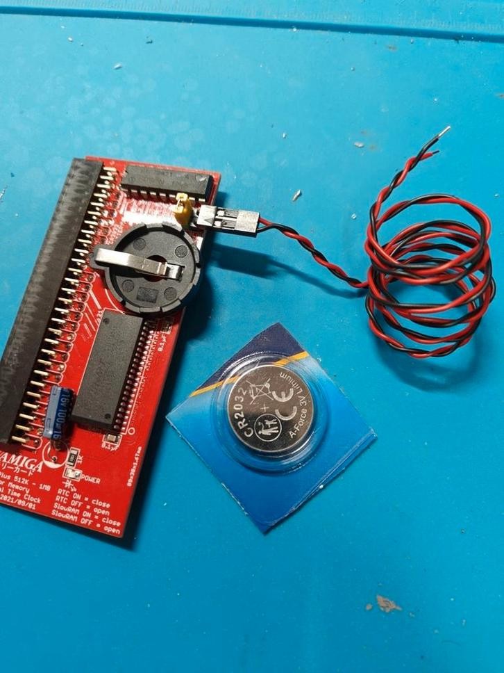 Vanaf €20, Half MB uitbreiding voor Amiga 500/500+ met RTC