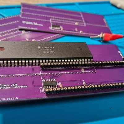 Amiga 500 CPU Switch (Garlic) - CPU Wisselaar